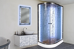 DTO Душевая кабина ЕМ1511 N (без крыши) R LED c гидромассажем – фотография-8